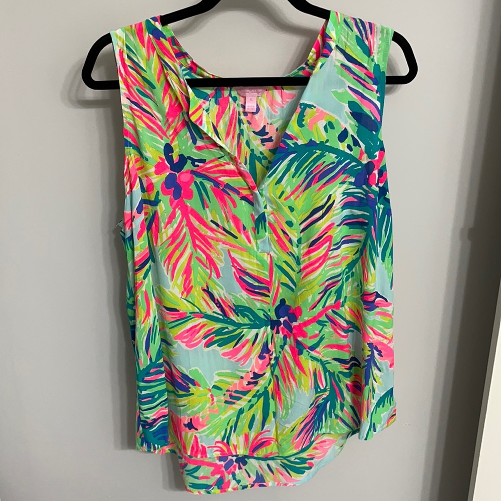 Lilly Pulitzer Sleeveless Stacey Top XL